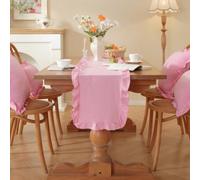 ComfyHarbor Chemin De Table À Volants Pour Décoration De Maison 35X160 Cm