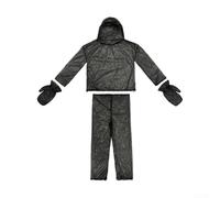 ComfyHarbor Combinaison intégrale 4 pièces avec veste à capuche, pantalon et gants, maille polyester respirante pour la prévention des morsures en plein air, camping, pêche, chasse pour adultes (L)