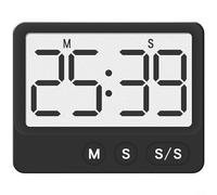 ComfyHarbor Compte à rebours numérique magnétique avec grand écran LCD, fonctionnement silencieux pour cuisiner, étudier, se reposer, capacité de 99 minutes et 59 secondes, commandes simples (Y8301