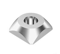 ComfyHarbor Cône de centrage manuel de pneu 13,7 cm de large pour véhicules 4 roues motrices embarquées en aluminium argenté OEM 03262023