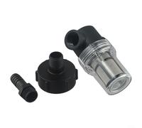 ComfyHarbor Connecteur de filtre à eau de pluie - Panier filtrant amovible durable pour une récupération d'eau de pluie propre, noir (20 mm)