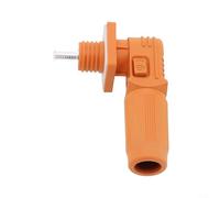 ComfyHarbor Connecteur de stockage d'énergie de batterie 120 A 200 A, borne à vis, IP67 étanche V-1 boîtier en nylon ignifuge pour système onduleur photovoltaïque, orange (200 A-Orange)