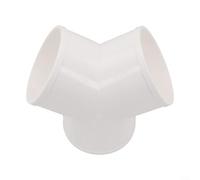 ComfyHarbor Connecteur répartiteur de conduit en PVC en forme de Y 100 mm, 150 mm, 200 mm, blanc en plastique solide pour extracteur d'air et systèmes de ventilation de hotte, compatible avec les