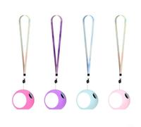 ComfyHarbor Coque de protection en silicone pour Punirunes Virtual Pet avec design antidérapant, résistant aux chocs, légère et propre, cordon de serrage, bleu, violet, rose, rouge
