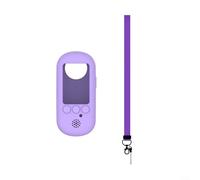 ComfyHarbor Coque de protection en silicone souple pour Tomy Funshot avec cordon de serrage - Anti-chute - Antidérapante - Accessoire léger et résistant aux chocs - Blanc/bleu/violet (violet)