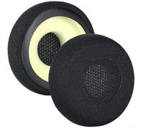 ComfyHarbor Coussinets de rechange pour casque Jabra pour Evolve 20 20SE 30 30II 40 65 65+, cuir protéiné et mousse à mémoire de forme, doux isolant du bruit (noir) (B)