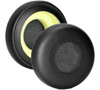 ComfyHarbor Coussinets de rechange pour casque Jabra pour Evolve 20 20SE 30 30II 40 65 65+, cuir protéiné et mousse à mémoire de forme, doux à isolation phonique (noir) (A)