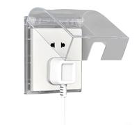 ComfyHarbor Couvercle de prise murale de type 86 - Étanche et résistant aux éclaboussures - Pour cuisine, salle de bain, balcon - Boîtier de protection en plastique (transparent)