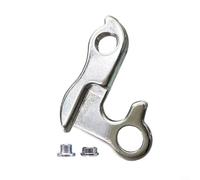 ComfyHarbor Crochet de suspension de dérailleur arrière en alliage d'aluminium, avec vis, pour vélos Corratec 42 mm d'écart entre les trous, pièce de rechange argentée