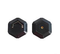 ComfyHarbor Crochets magnétiques d'extérieur pour bâches de camping, tentes et lumières, fixations étanches avec installation sans perçage, charge forte de 1,8 kg, cintres portables en métal ABS (noir