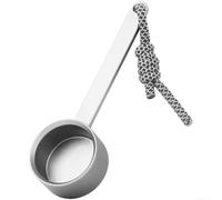 ComfyHarbor Cuillère à café robuste à long manche en alliage d'aluminium pour dosettes, cafetière, lait, 15 cm, doré (argenté)