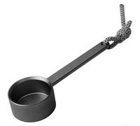 ComfyHarbor Cuillère à café robuste à long manche en alliage d'aluminium pour dosettes, cafetière, lait, 15 cm, doré
