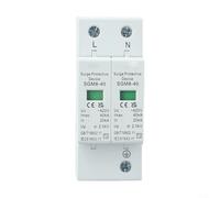 ComfyHarbor Dispositif de protection contre les surtensions 2P 40 KA Courant de décharge max 420 VAC Support modulaire sur rail DIN pour boîte de distribution domestique industrielle Gris