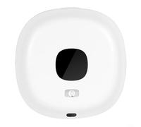 ComfyHarbor Distributeur de savon mural intelligent avec capteur infrarouge, écran LCD, affichage de la température pour salle de bain, cuisine, bureau à domicile (blanc)
