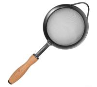 ComfyHarbor Edelstahl-Sieb Zum Kochen Und Backen, Feinmaschiges Sieb Mit Buchenholzgriff, Küchensieb Für Sojamilch, Mehl Und Zutaten, Hitzebeständiger for griff(S)