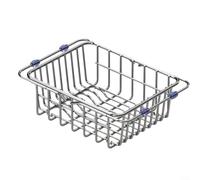 ComfyHarbor Égouttoir à vaisselle extensible en acier inoxydable avec coussinets antidérapants, pour comptoir de cuisine carré (taille L)