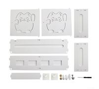 ComfyHarbor Élégant support de routeur sans fil pour montage mural, solution de stockage pour WiFi et accessoires TV (C)