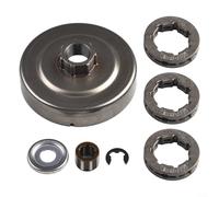 ComfyHarbor Embrayages Kits de pignon de tambour 3/8" Pas 7 dents avec roulement Compatible avec 034 036 039 MS340 MS360 MS390 Pièce de tronçonneuse
