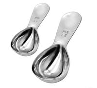 ComfyHarbor Ensemble de cuillères à mesurer en acier inoxydable, 15 ml et 30 ml, pour la cuisson, le thé, les épices en poudre, outil de cuisine précis, avec marquages gravés