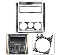 ComfyHarbor Ensemble de garniture de contrôle central intérieur en fibre de carbone compatible avec Golf 4 MK4 1999-2004, kit décoratif de panneau de tableau de bord avec revêtement époxy pour cabine