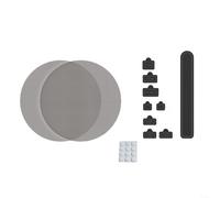 ComfyHarbor Ensemble de housses anti-poussière avec bouchons anti-poussière pour PS5, consoles Slim et Pro, filtres de protection anti-poussière pour ports et aérations, kit d'accessoires de jeu