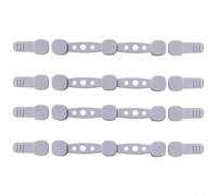 ComfyHarbor Ensemble de support magnétique pour friteuse à air comprimé avec clips en silicone résistants à la chaleur pour papier sulfurisé (gris)