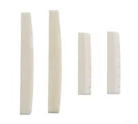 ComfyHarbor Ensemble sillet et sillet en os pour guitare acoustique, 43 mm x 6 mm x 9 mm avec selle de 72 mm x 3 mm x 9 mm pour réparation et pièces de rechange pour guitare à 6 cordes