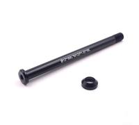 ComfyHarbor Essieu traversant de vélo en alliage d'aluminium 142 x 12 mm M12 x 1,0 pas 12 x 168 mm Broche de moyeu de roue arrière avec rondelle conique et rondelle plate pour cadre de vélo Noir