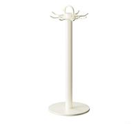 ComfyHarbor Étagère à ustensiles de cuisine rotative à 360°, support de comptoir en acier au carbone avec 8 crochets, organiseur étanche et résistant à la rouille pour outils de cuisine et de