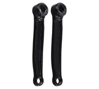 ComfyHarbor Exercice de 165 mm, pour manivelle de vélo, gauche ou droite, trou carré en fer 13 x 13 mm, avec filetage de pédale 9/16-20, pièce de rechange noire, pour vélos de fitness d'intérieur