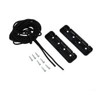 ComfyHarbor Filet de rangement en plastique noir pour camping-car, remorque et armoire, articles de chute pendant le voyage, pour une installation facile