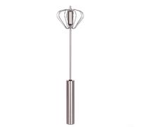 ComfyHarbor Fouet mélangeur manuel rotatif en acier inoxydable, avec poignée confortable, pour mélanger les sauces et crèmes de pâte, outil de cuisine 24,6 cm