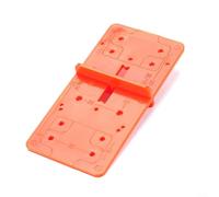 ComfyHarbor Gabarit d'alésage de charnière pour charnières de porte d'armoire avec localisateur de trou de 35 mm et 40 mm, outil ABS portable pour une installation et un marquage précis, orange