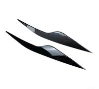 ComfyHarbor Garniture de phare en fibre de carbone noire pour phares et sourcils - Aileron latéral en ABS - Compatible avec Ford Focus MK2 MK2.5 2008-2011