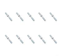 ComfyHarbor Goujon de barre M8 pour tronçonneuse MS500i MS651 MS661 MS661C-M, kit de réparation de carburateur pièce remplace 00006642417, accessoire de quincaillerie argenté (lot de 10) (10 pièces)
