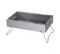 ComfyHarbor Gril à charbon portable style carte pour pique-nique plage | Pieds pliables, design de style carte, transport facile, idéal pour le camping, utilisation dans le jardin