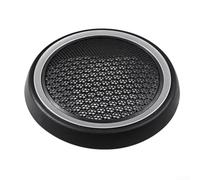 ComfyHarbor Grille de haut-parleur de porte avant noire galvanisée ABS de rechange compatible avec Mini Cooper R56 R55 R57 R58 R59 modèles de 2007 à 2015 OEM 51412753333 51412756567 (galvanisé)