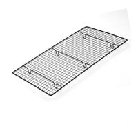 ComfyHarbor Grille de refroidissement pour plaque de cuisson, grille métallique de 46 x 26 cm pour rôtir, cuire, griller et sécher, design surélevé pour une utilisation au four et au grill en cuisine