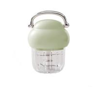 ComfyHarbor Hachoir à ail électrique de 350 ml, rechargeable par USB, avec lames détachables, pour piment, fruits, viande, robot alimentaire compact, pour cuisine, voyage, camping - Vert (vert)
