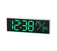ComfyHarbor Horloge Murale Numérique Grand Format avec Affichage LED RVB