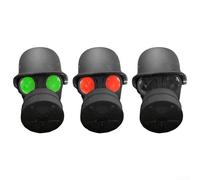 ComfyHarbor Housse d'attelage de remorque avec casque et visière, capuchon de protection en plastique avec vis antivol filetée, couleur des yeux personnalisable, convient pour récepteur standard (vert