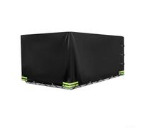 ComfyHarbor Housse de remorque utilitaire, imperméable, coupe-vent, très résistante, noire, pour un ajustement sûr et une protection contre les intempéries en plein air (noir)