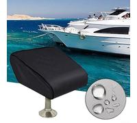 ComfyHarbor Housse de siège pliable pour bateau 210D Oxford imperméable Protection de chaise de pêche Noir 50,8 x 45,7 x 35,6 cm