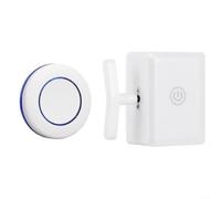 ComfyHarbor Interrupteur automatique sans fil avec bouton poussoir robot avec portée de 30 m pour éclairage de la maison, blanc