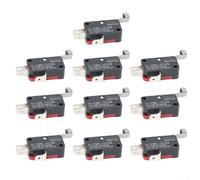 ComfyHarbor Interrupteur de fin de course à levier de charnière moyen, encliquetable momentané 12 V 3 broches 16 A, pour système de chauffage à multiprise V-156-1C25