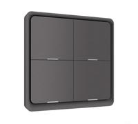 ComfyHarbor Interrupteur de scène à 4 interrupteurs pour ZigBee, contrôleur à bouton-poussoir sans fil avec application Liaison multi-appareils en un clic pour la domotique, pour faciliter la tâche