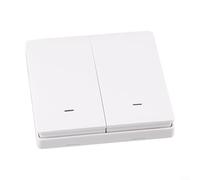 ComfyHarbor Interrupteur mural sans fil pour Tuya pour ZigBee 3.0 Smart Scene Switch, pour domotique intelligente, compatible avec les passerelles Tuya et l'application Smart-Life (2 gang)