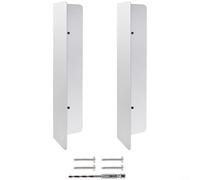 ComfyHarbor Joint de porte de garage en acier inoxydable, protection de bride en forme de L, pour résistance aux intempéries et lutte antiparasitaire, kit de remplacement de joint inférieur, avec vis