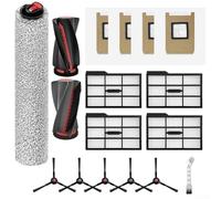ComfyHarbor Kit d'accessoires de pièces de rechange pour aspirateur robot Eufy pour Omni E28/E25, avec brosse à rouleau, balai roulant, sacs à poussière, brosses latérales et outil de nettoyage pour
