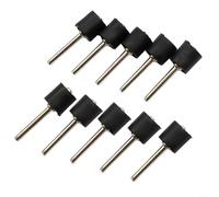 ComfyHarbor Kit de 10 tambours de ponçage, manchons abrasifs en oxyde d'aluminium avec mandrins en caoutchouc pour outils rotatifs, polissage du métal, du bois et de l'ambre pour sculpture, bricolage